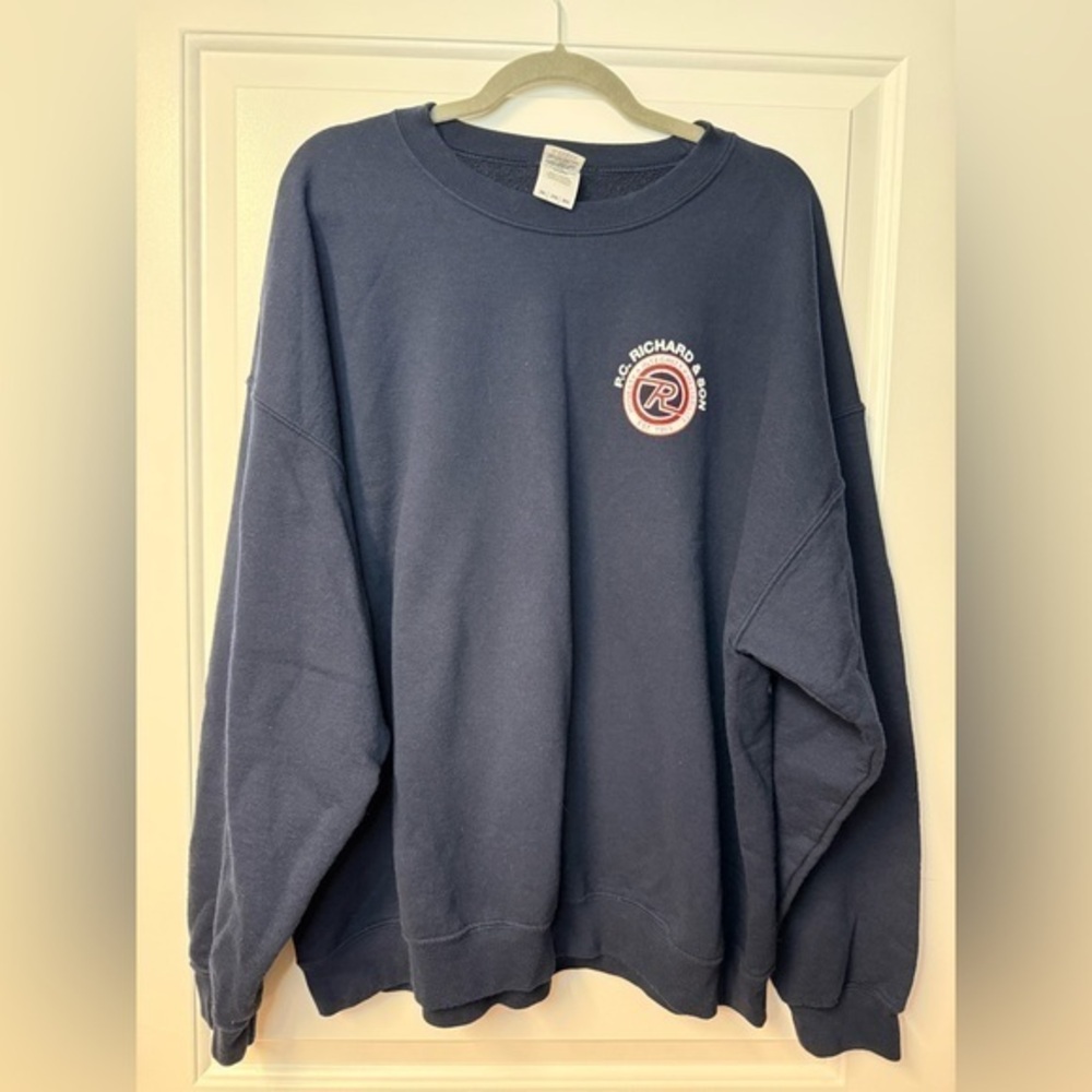 PC Richard & Son Crewneck Pullover Navy Mens 2XL